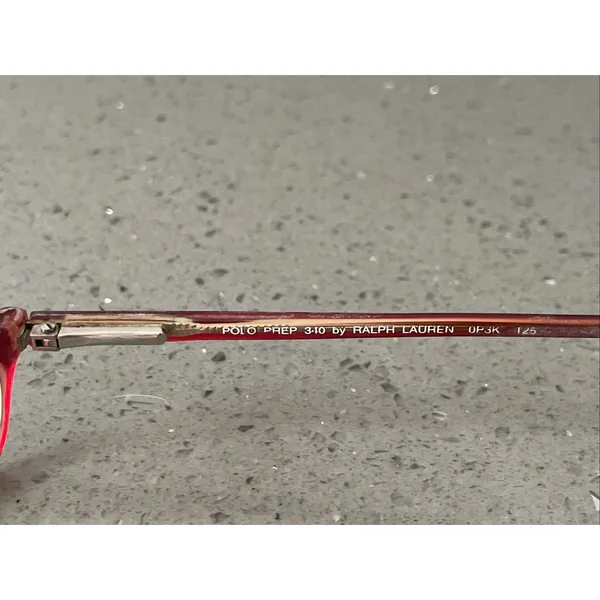 Polo Ralph Lauren Eyeglasses Frames ONLY POLO PREP 340 0P3K Red 42-17-125 - Image 7