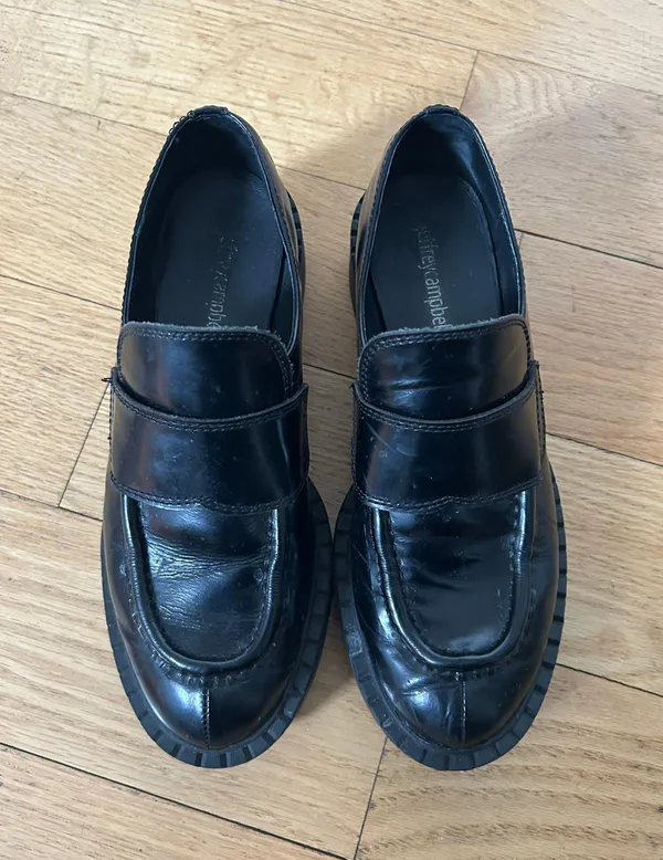 Jeffrey Campbell Black Loafers - Image 3