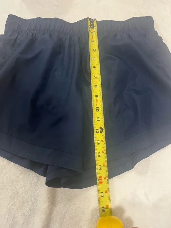Athletic Works Large Navy Blue Running Shorts with Liner - Image 7