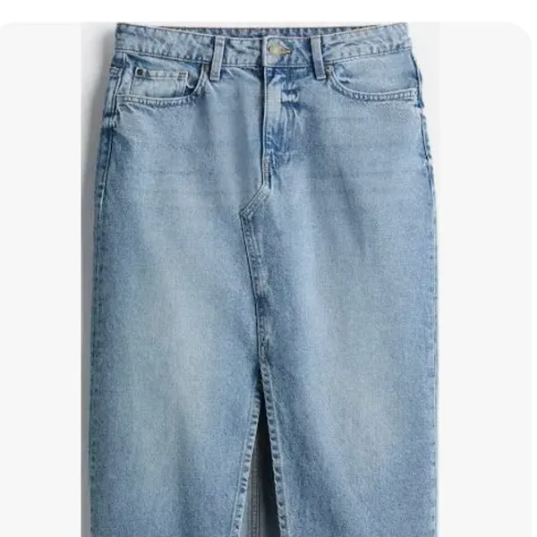 Denim & Co Maxi Pencil Denim Skirt NWOT - Image 3