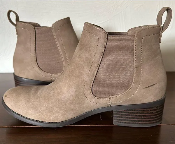 Taupe Ankle Boots Tan Size 7 - Image 3