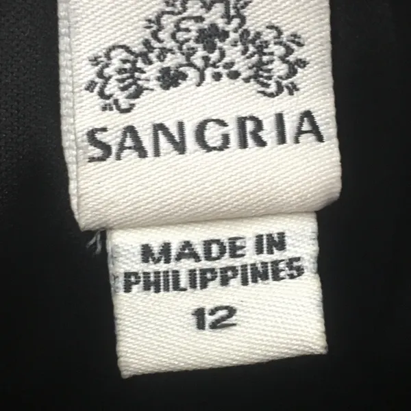 Sangria size 12 black formal dress - Image 4