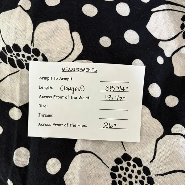 NWT!! FREE PEOPLE Poppy Printed Maxi Skirt Polka Dot Floral Black White Medium - Image 14