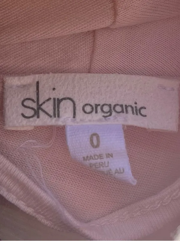 Skin Organic Coleen Pearl Pink 100% Pima Cotton Robe Size 0/XS Loungewear - Image 2