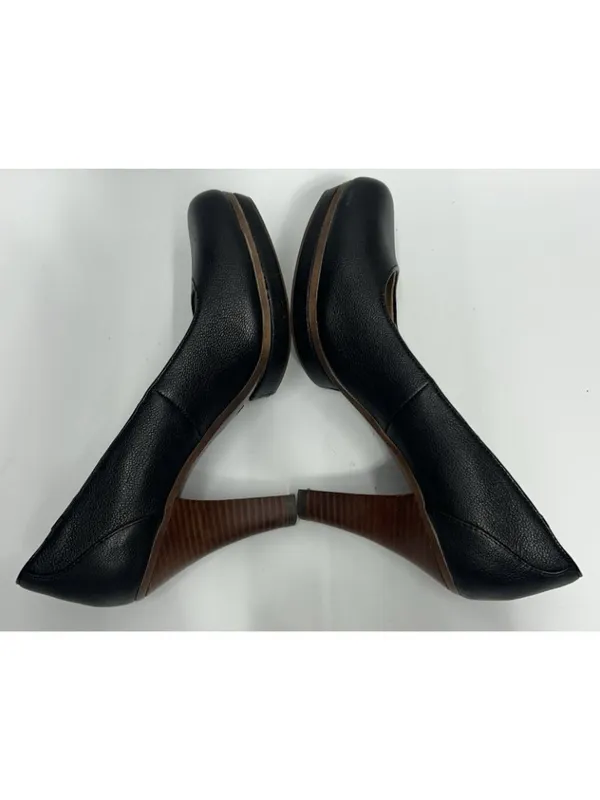 Sofft Premier Mandy Platform Heels Size 8.5 Black Leather Ortholite Footbed - Image 8