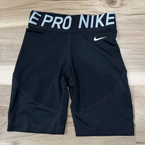 Nike Pro 8in Black Athletic Shorts Women’s XS - Image 2