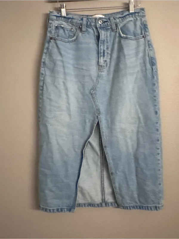 ABERCROMBIE Denim Midi Skirt - Image 2