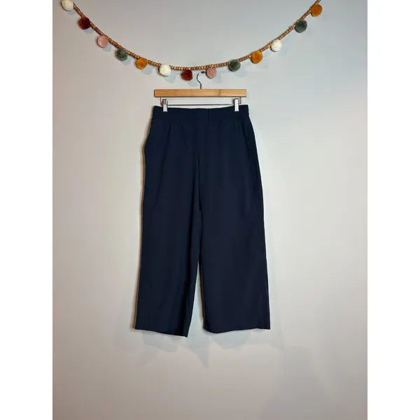 Calia navy blue wide leg cropped pants - Image 2
