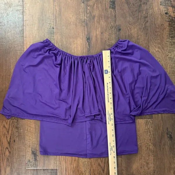 DREAGAL purple shawl top, size XL - Image 8