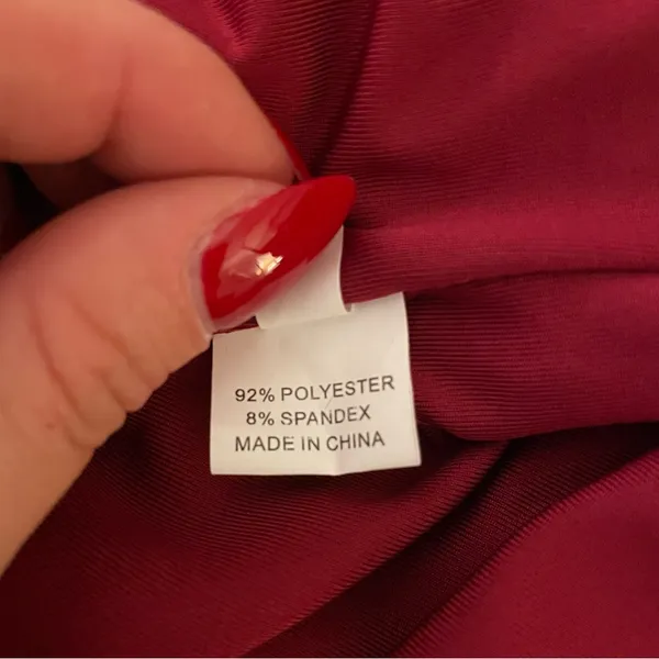 SHEIN Square Neck Crop Cami Tank Top, Red, Size S, NWOT - Image 6
