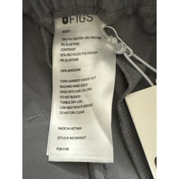 FIGS Scranton Slim Jogger Scrub Pants Grey Technical Collection XS NWT‎ - Image 8
