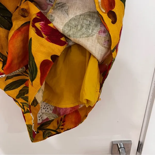 Farm Rio Fruit Lovers Linen Mini Dress XS - Image 7