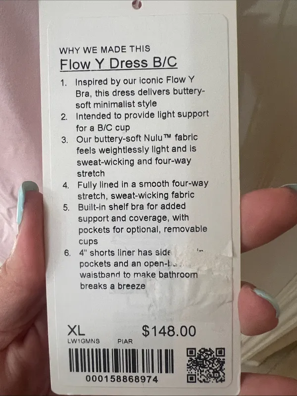 Lululemon Flow Y Dress B/C cup - Image 5