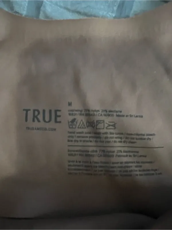 True & Co Chocolate Brown Triangle Wireless Seamless Comfort Bra‎ - Image 5