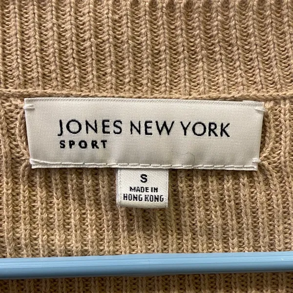 Jones New York Camel 3 Button -Front Lightweight Cardigan - Image 2