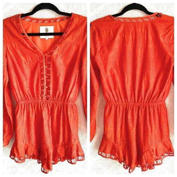 The Jetset Diaries Sundown Embroidered Romper nwt‎ - Image 3