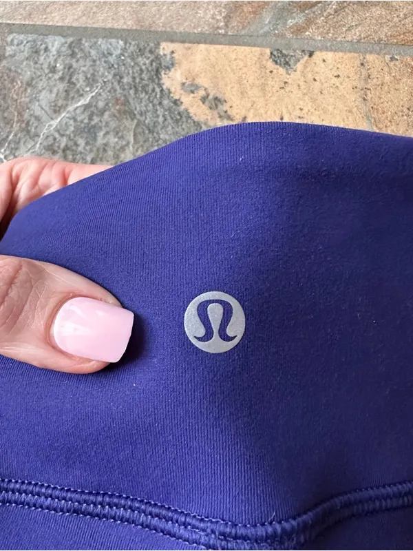 Lululemon Wunder Under Crop Leggings Indigo Purple Yoga Pants Size 8 - Image 3
