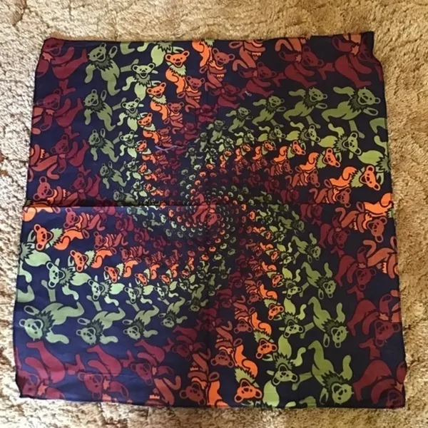 NWT Grateful Dead Earthy Dancing Bears Bandana - Image 2