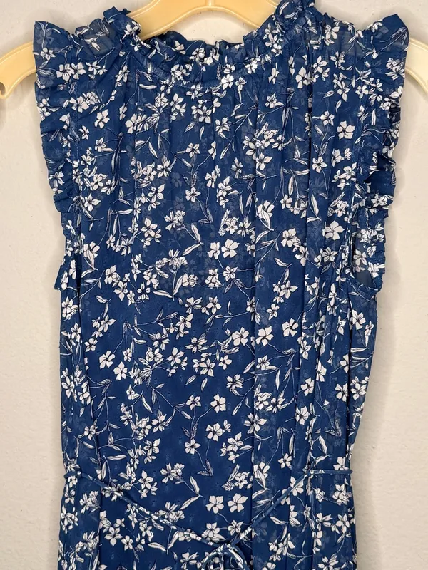 Banana Republic Blue Floral Dress - Image 2