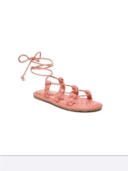 Sam Edelman Coral Quilted Lace-Up Sandals - Image 2