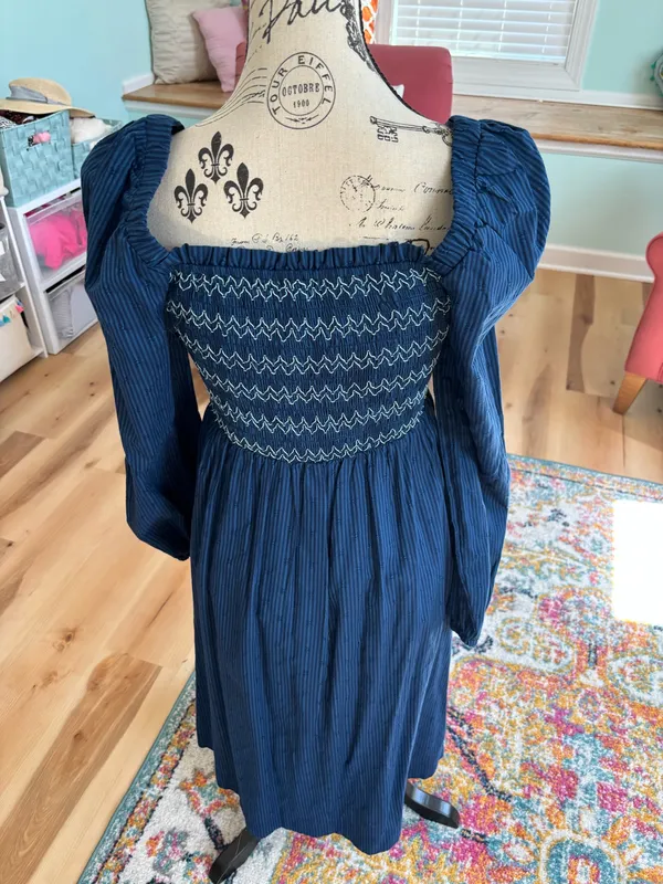Draper James Navy Dress - Image 4