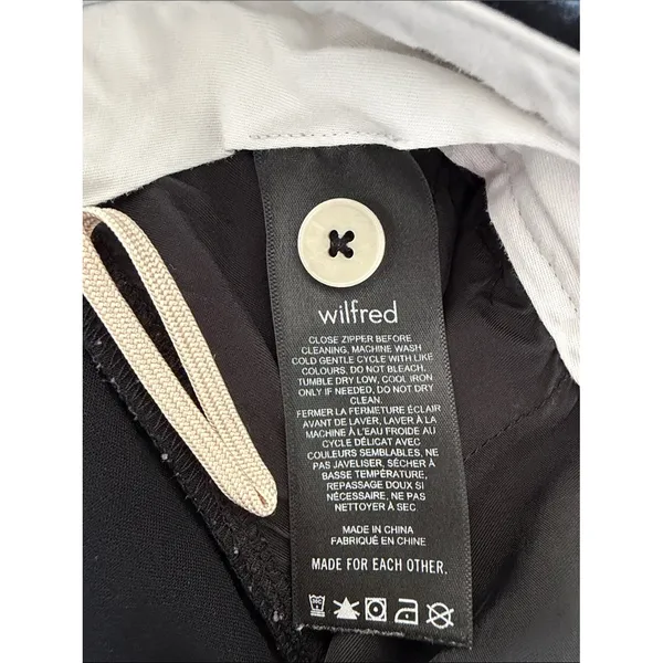 Wilfred Aritzia Black Pleated Trousers Pants Size 6 High Rise - Image 8