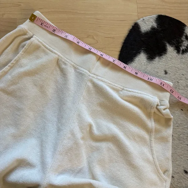 KULE The Terry Venus Shorts In Cream Size‎ XS - Image 5