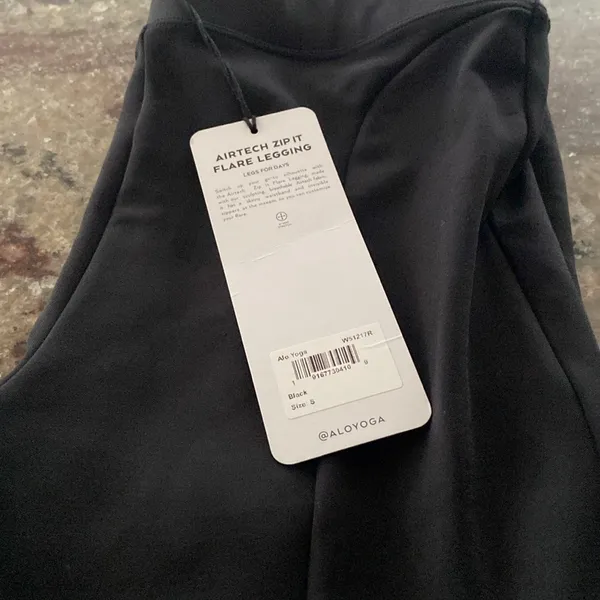 Alo Yoga Air Tech Zip It Flare Leggings Sz S - Image 5