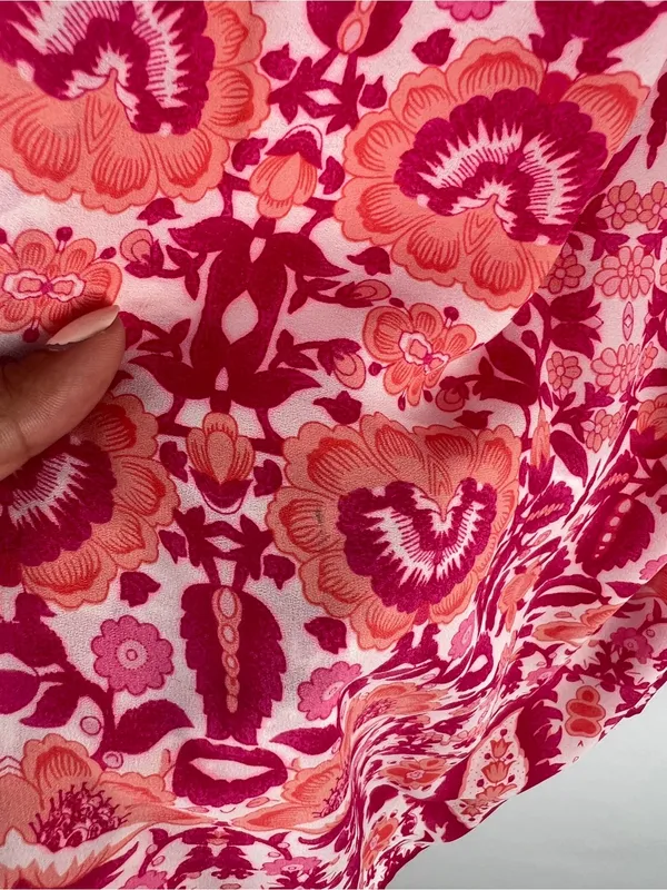 Lucy & Laurel Pink Floral Halter Neck Sleeveless‎ Top - Image 6