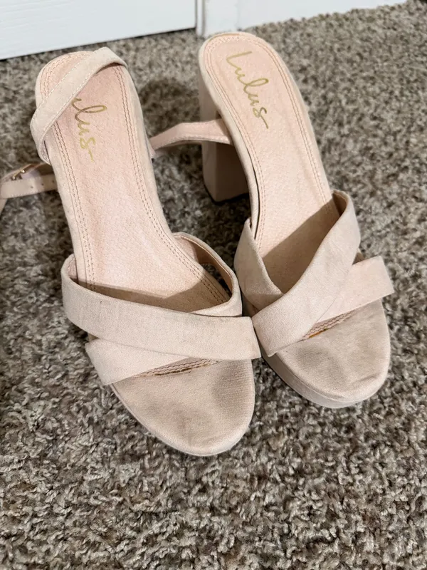 Lulus Nude Heels - Image 2