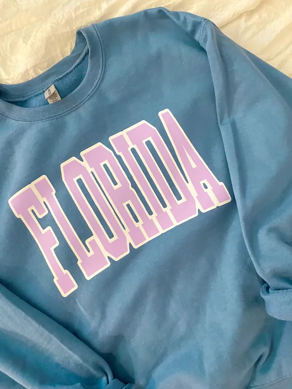 florida crewneck Blue Size L - Image 7