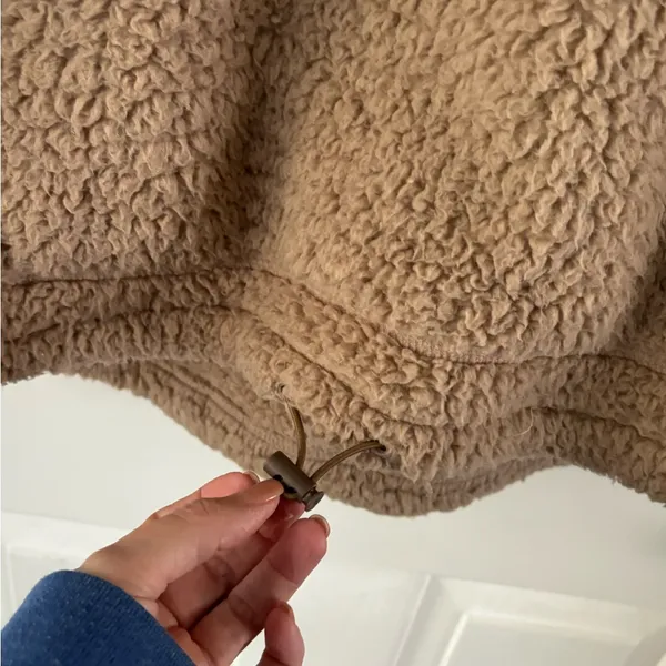 SO Tan Sherpa Fleece Top - Image 3