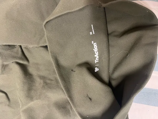 Aritzia TNA Olive Green Biker Shorts - Image 3