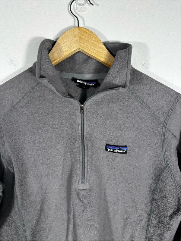 Patagonia Women's Micro D 1/4‎ Zip Fleece Pullover Sz M - Image 3