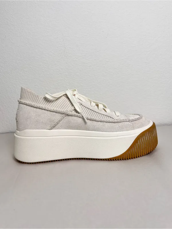 UGG EZ-Duzit Platform Sneakers White Women's 7.5 NWOT Lace Up Platform Shoes - Image 4