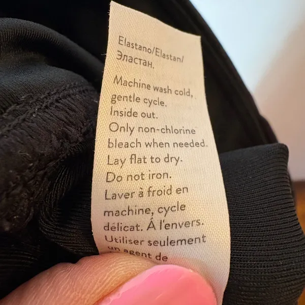 SPANX Faux Leather Moto Leggings Black High Waist Size‎ Medium - Image 9