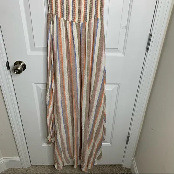 Show me your Mumu striped off shoulder willa smocked maxi dress‎ size medium - Image 9