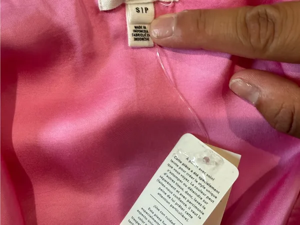 aerie Pink Satin Drawstring Cami - Image 6