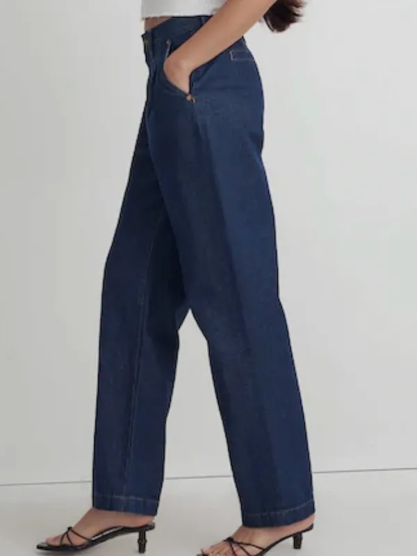 Like New Madewell Baggy Straight Jeans Size 28 - Image 3