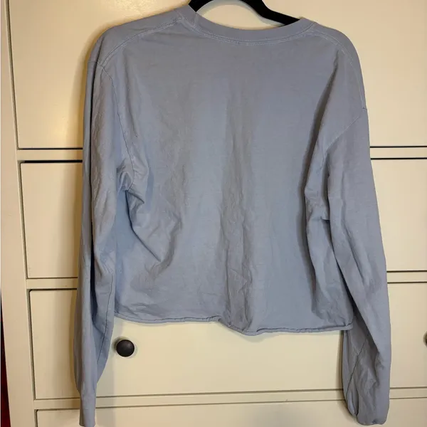 Brandy Melville Georgetown long sleeve cropped Shirt - Image 3