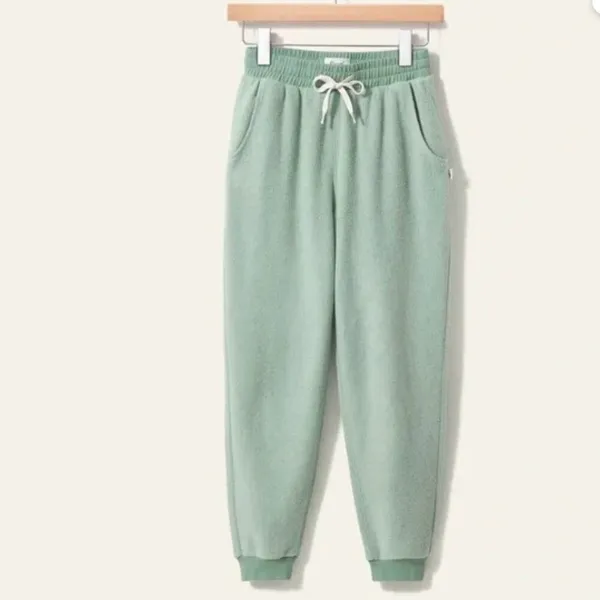 Feat BlanketBlend Fleece Jogger Pants Women XL Seafoam Green Loungewear Cozycore - Image 3