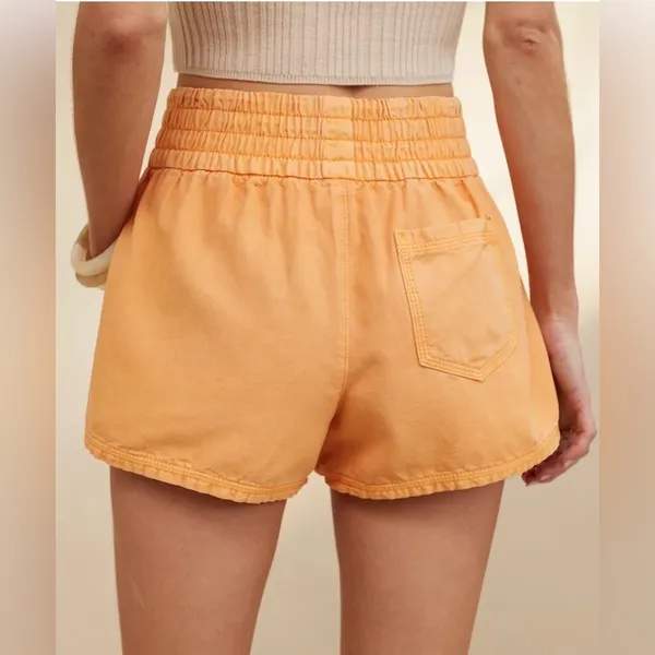 High-Rise Elastic Waist Peach Women’s - Image 4