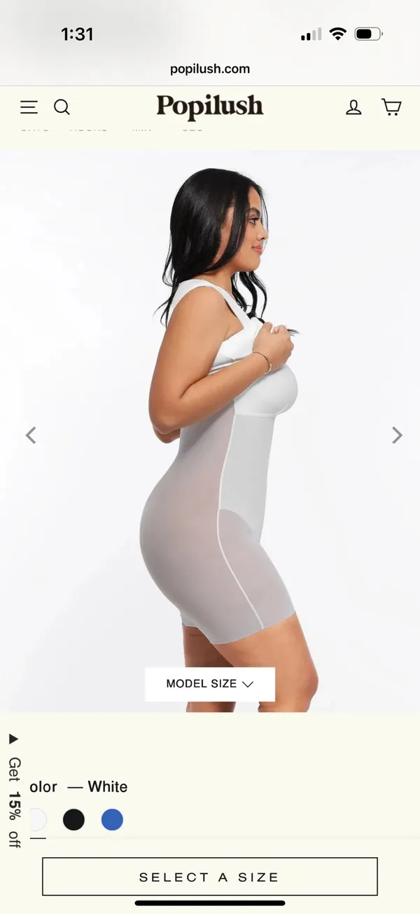 Popilush shapewear dress White Size M - Image 4