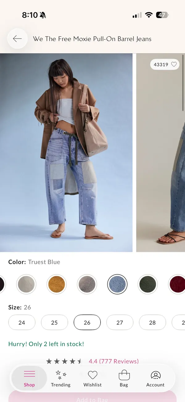 Free People We The Free Moxie Pull-On Barrel Jeans - Image 2