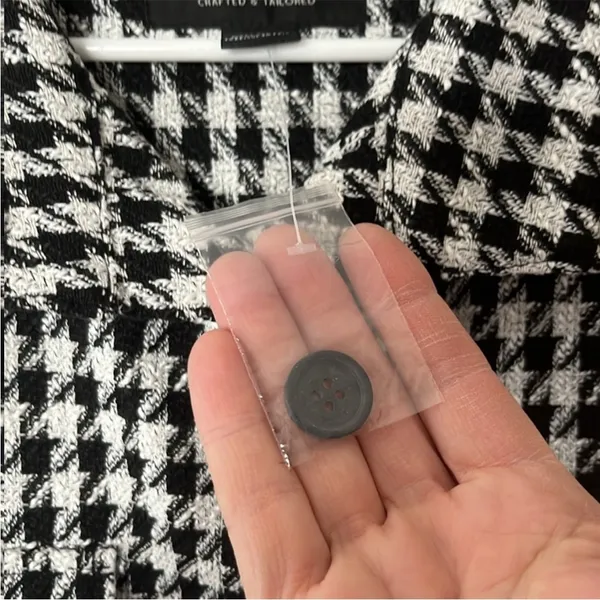 NWOT Sanctuary Ashley Jacket / Top Bouclé Houndstooth Size L - Image 11
