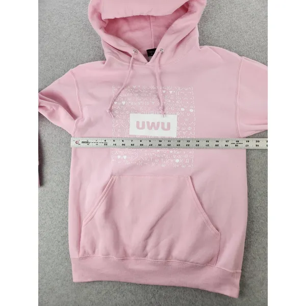 Aria Saki Pink Hoodie UwU‎ Sweatshirt Anime Gamer Girl Artist Jacket Size Small - Image 6