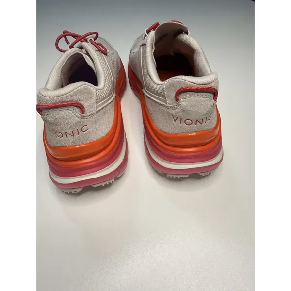 Vionic Walk Max Sierra Women Sneaker Sc 7 Oyster/Viva Magenta Orthotic Shoe - Image 7