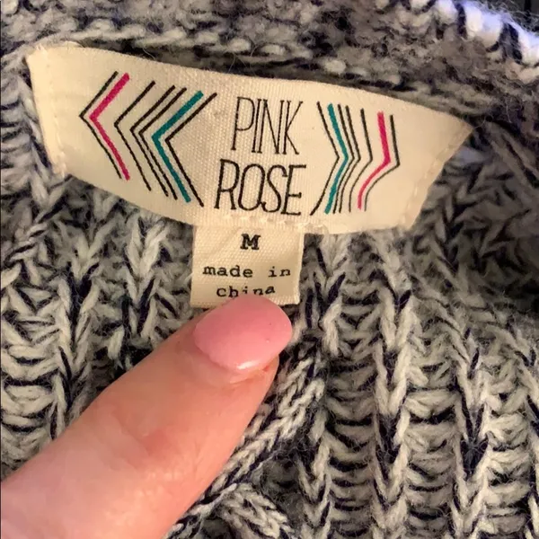 Gray Varsity Stripe Sleeve Cardigan - Image 6