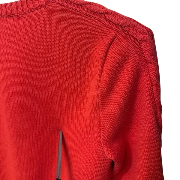 Vintage 90s Ralph Lauren Golf Women Cable Knit Sweater Size‎ Large - Image 5