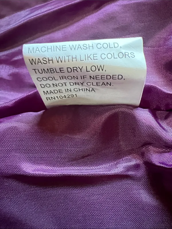 armadillo Hooded Rain Jacket womens purple wind jacket medium - Image 10